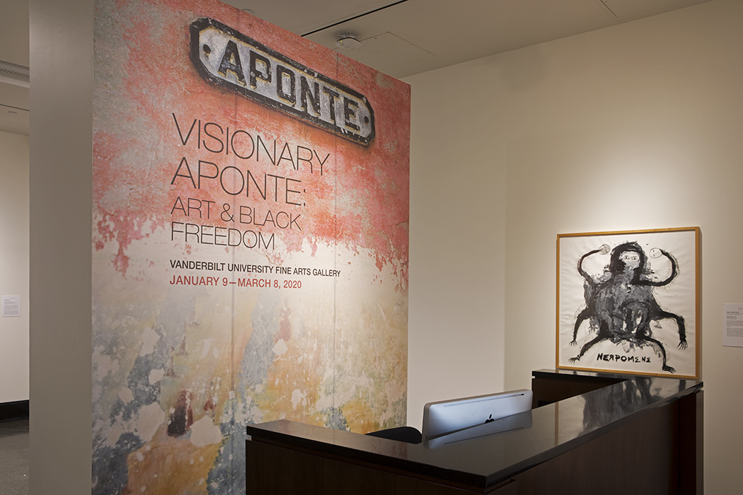 Visionary Aponte Exhibition installation
