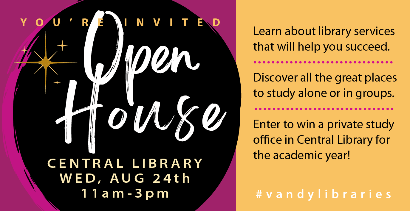 Central Library Open House Wednesday, August 24 – Library News Online