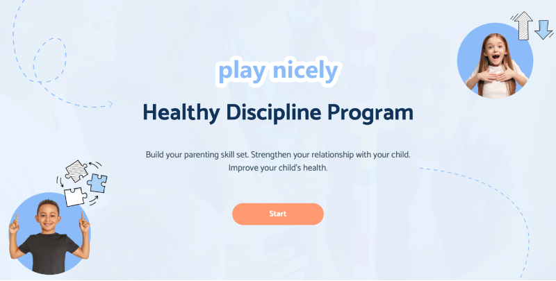 Play Nicely is a multimedia behavior intervention that presents strategies to address challenging behaviors in young children. Beta testing of the updated program is currently underway. (Image courtesy of PlayNicely.org)