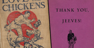 “Blandings, Jeeves, and Psmith: The Worlds of P.G. Wodehouse” exhibit books