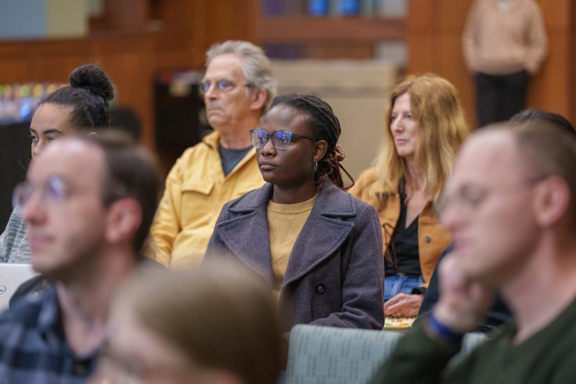 Randall's talk drew students, staff and faculty from across campus. (Harrison McClary/Vanderbilt)