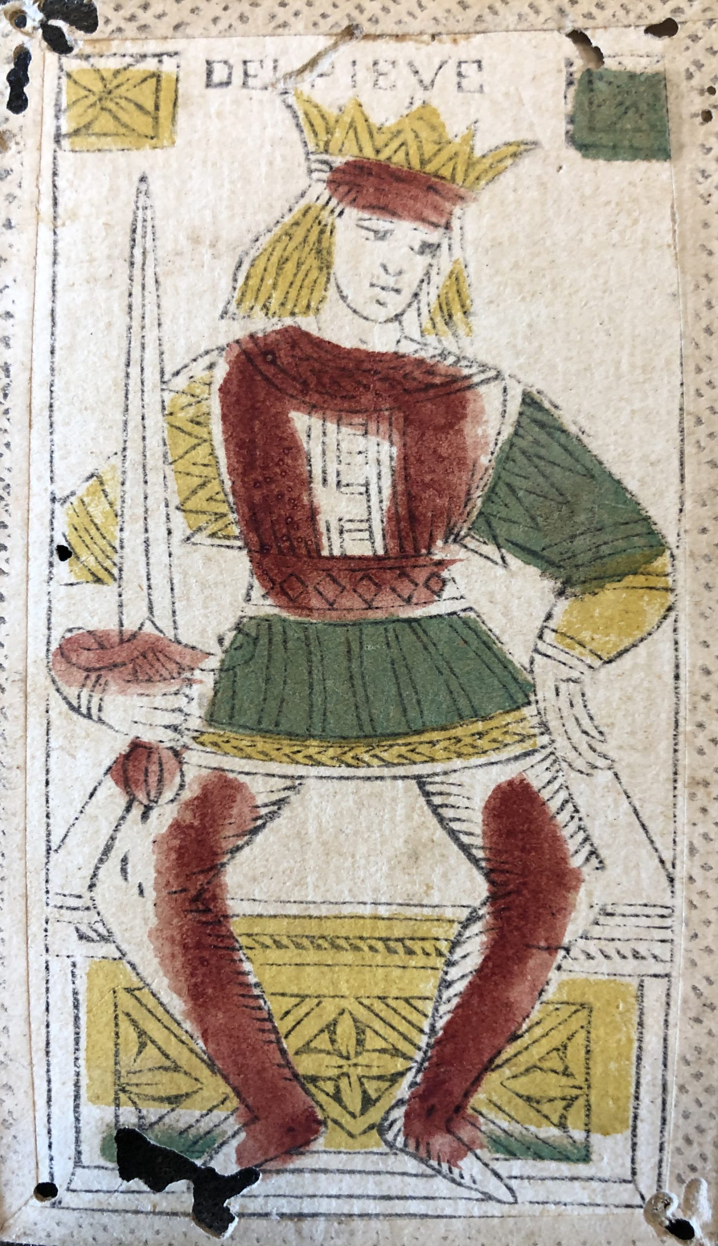 Hand-Colored French Tarot Cards