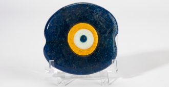 Anatolian amulet with an eye design, date unknown. Collection of Vanderbilt University Fine Arts Gallery, 1994.366