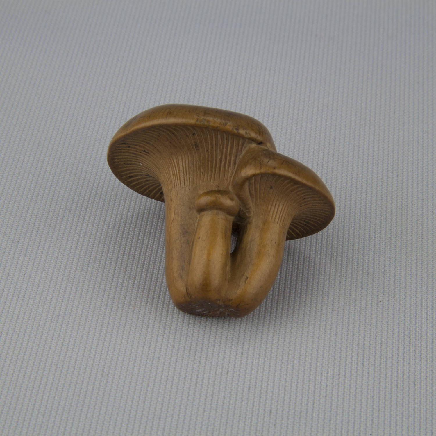 Netsuke depicting mushrooms, ca. 18th–19th century, wood, The Herman D. Doochin Collection, 1992.153